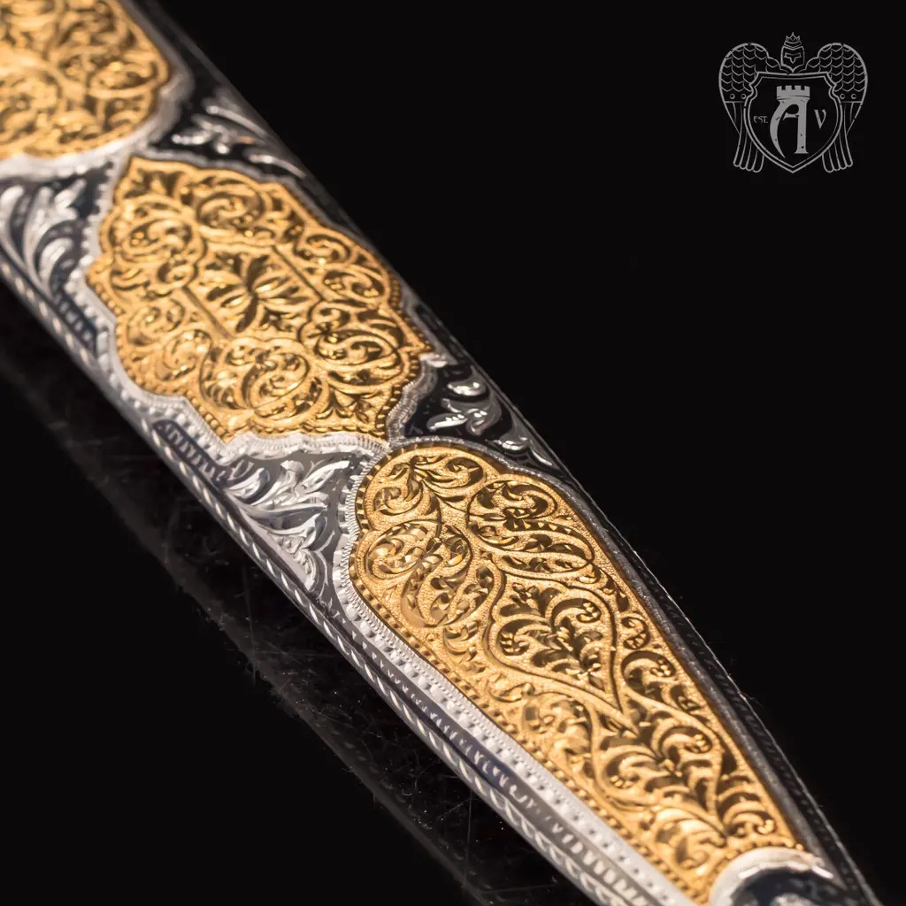 Кинжал серебряный  «Альтаир» с золочением - фото 4