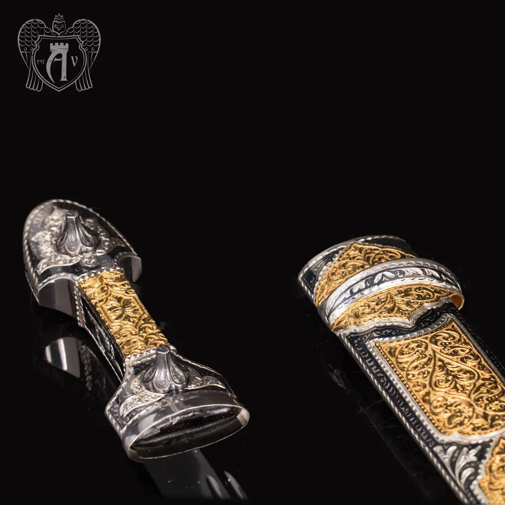 Кинжал серебряный  «Альтаир» с золочением - фото 5