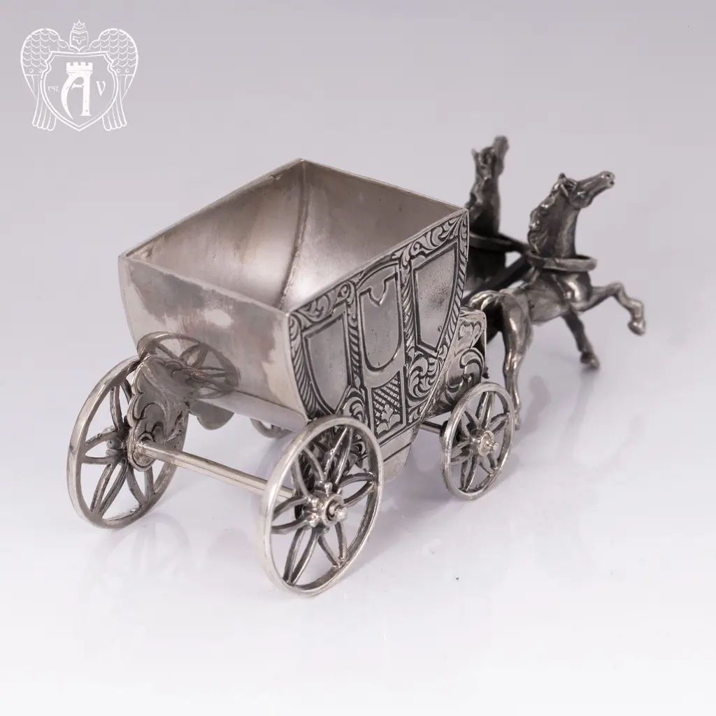 Солонка из серебра «Карета» - фото 2