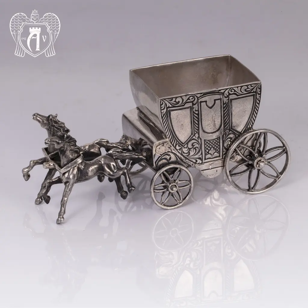Солонка из серебра «Карета» - фото 4