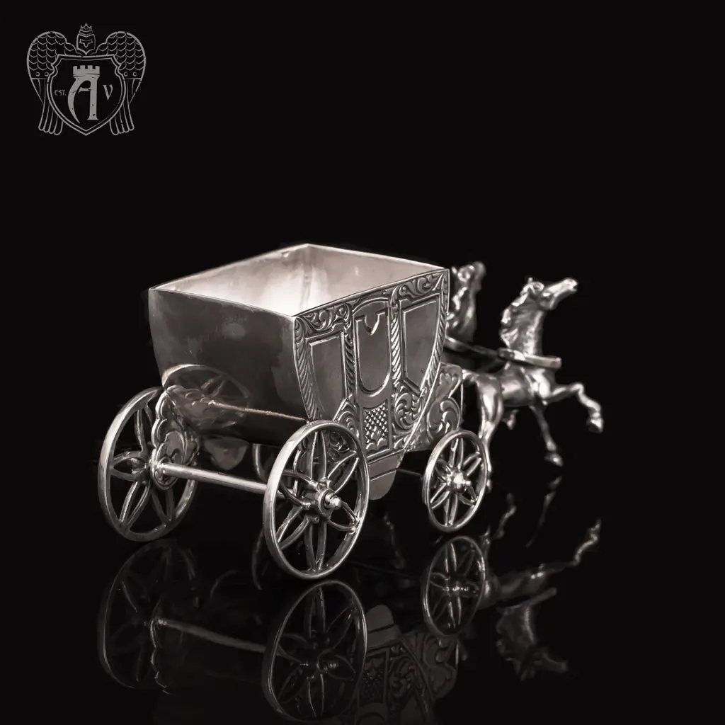 Солонка из серебра «Карета» - фото 6