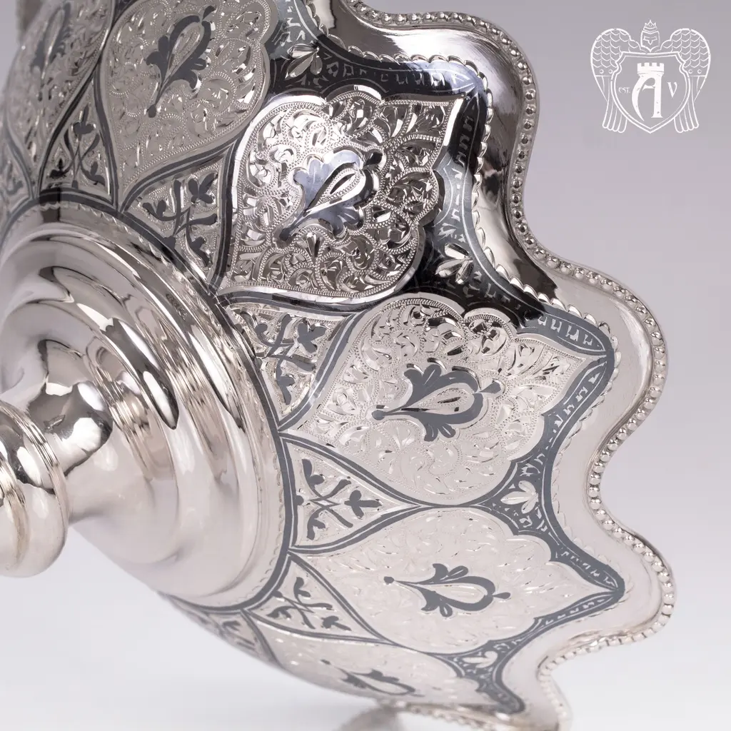 Серебряная фруктовница «Кристина» - фото 6