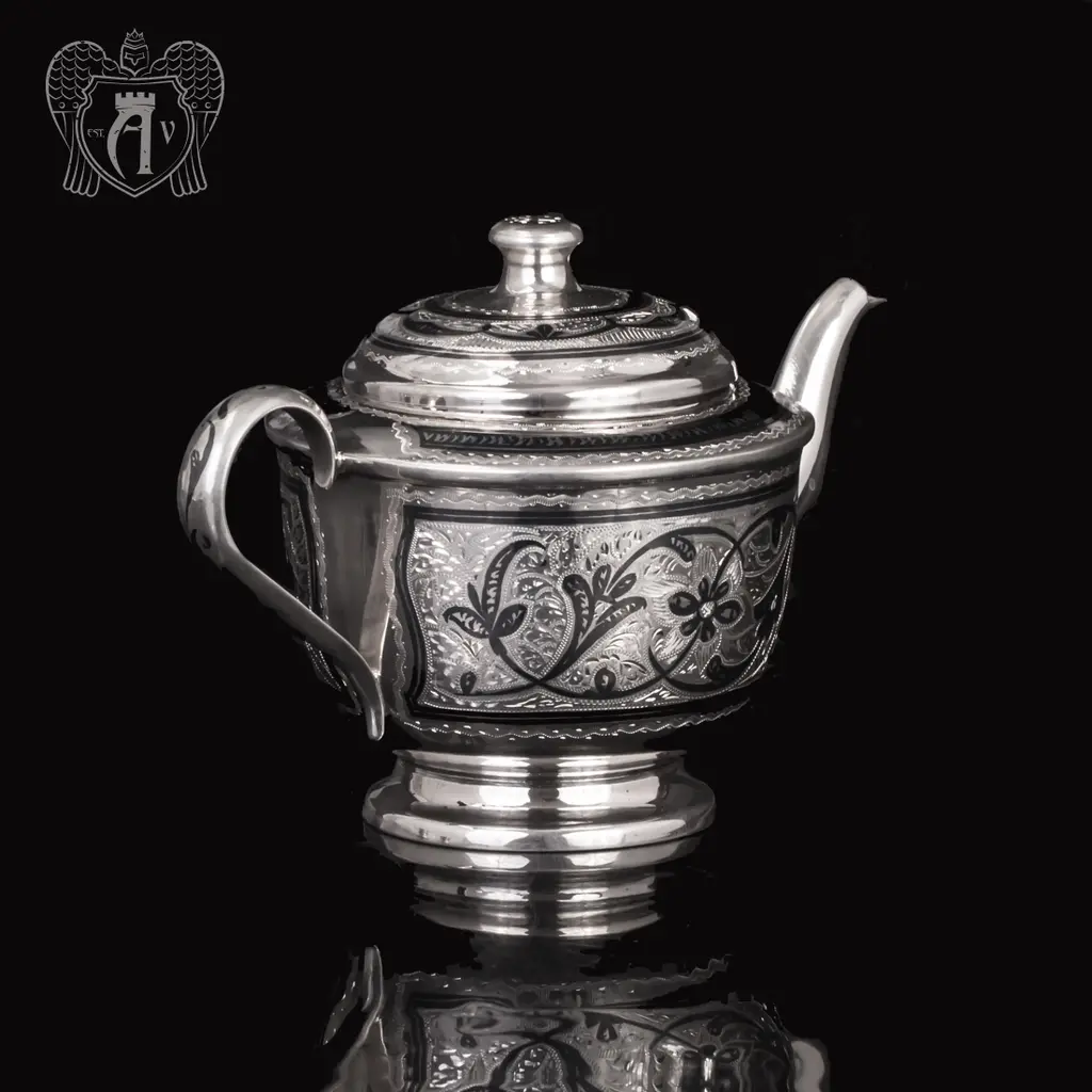 Набор чайный серебряный «Лоза» - фото 4