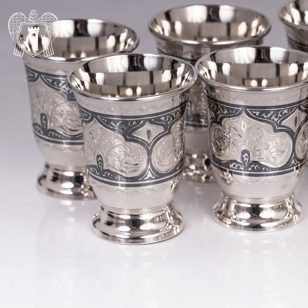 Набор серебряных стопок  «Аллегро 2» - фото 2