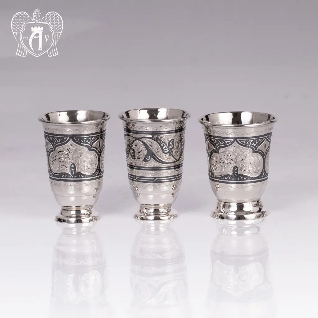Набор серебряных стопок  «Аллегро 2» - фото 3