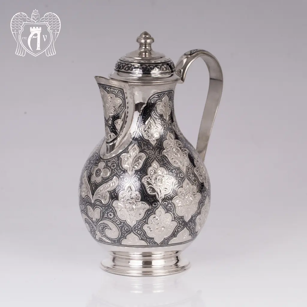 Кувшин из серебра 925 пробы «Люксор» малый - фото 2