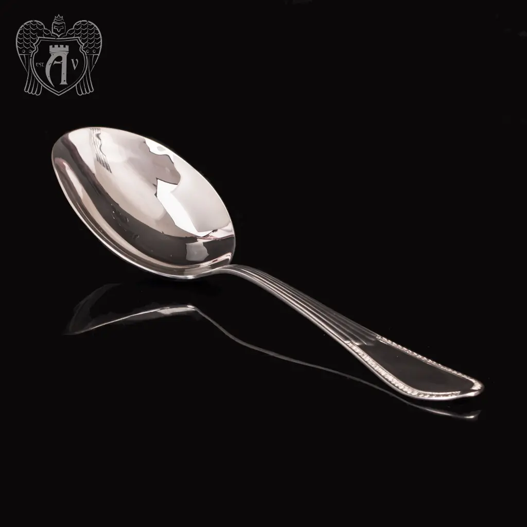 Серебряная ложка для салата  «Элегант» - фото 3