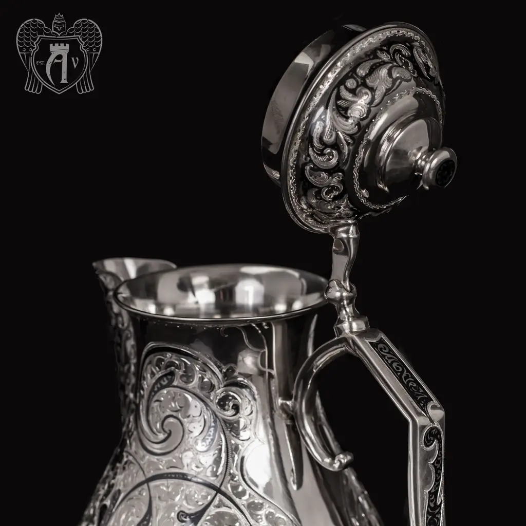 Кувшин из серебра  «Эдем» - фото 4