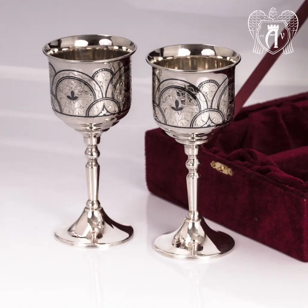 Бокалы серебряные «Мидас» пара - фото 4