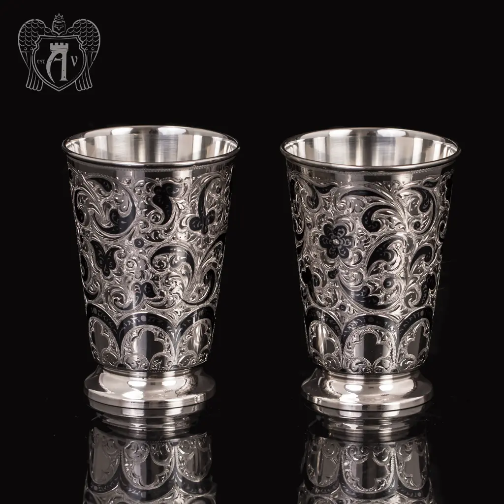 Стакан серебряный «Эдем» - фото 2