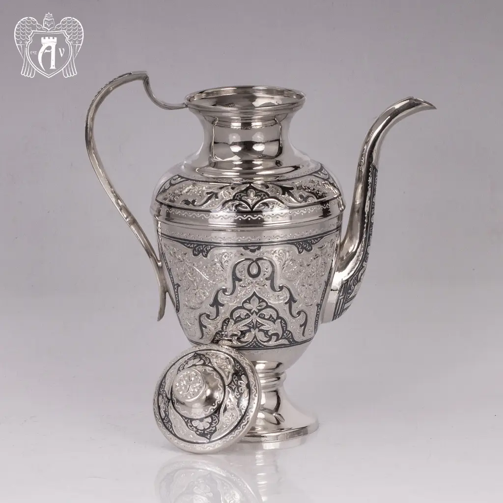 Кувшин для коньяка из серебра «Атлас» - фото 2