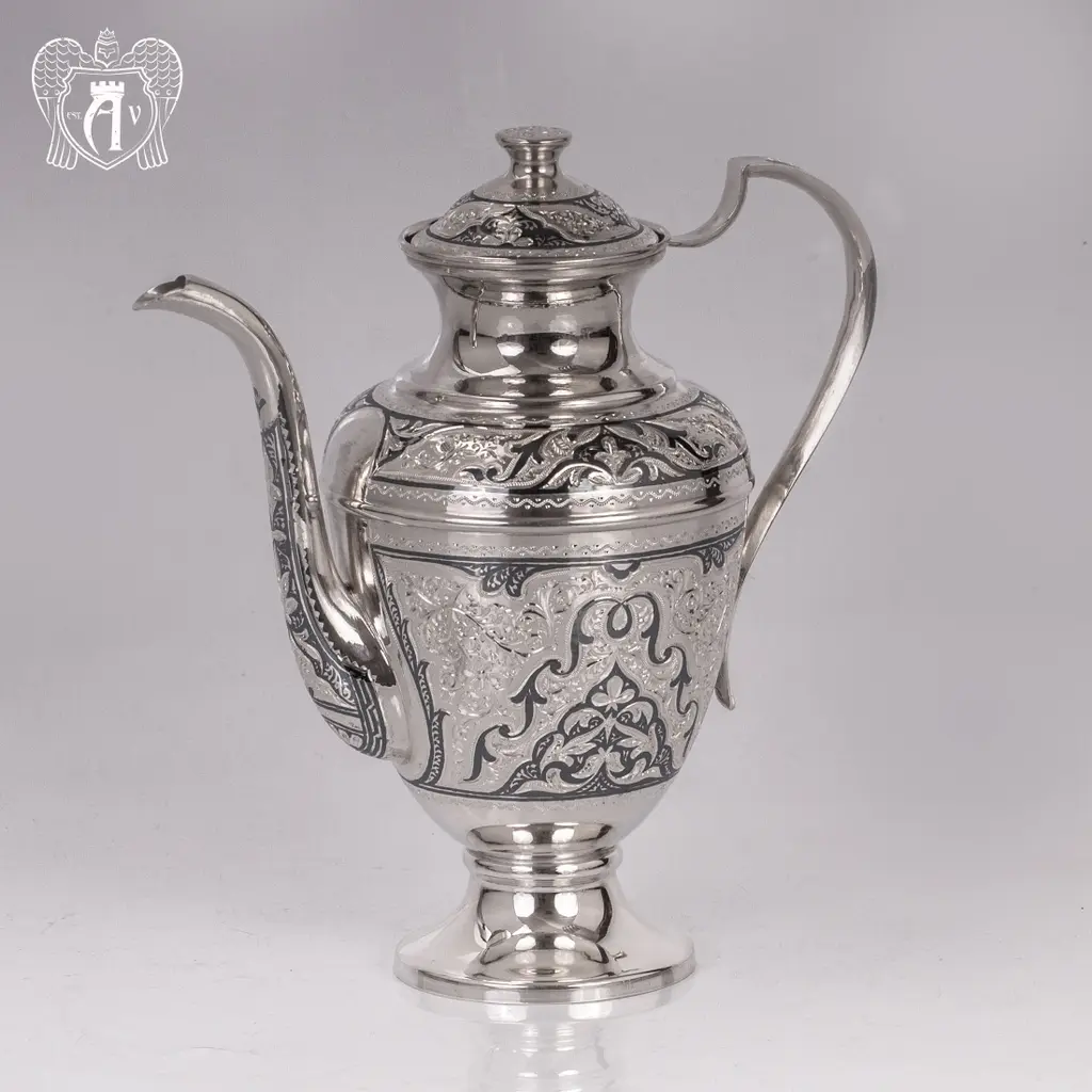 Кувшин для коньяка из серебра «Атлас» - фото 4