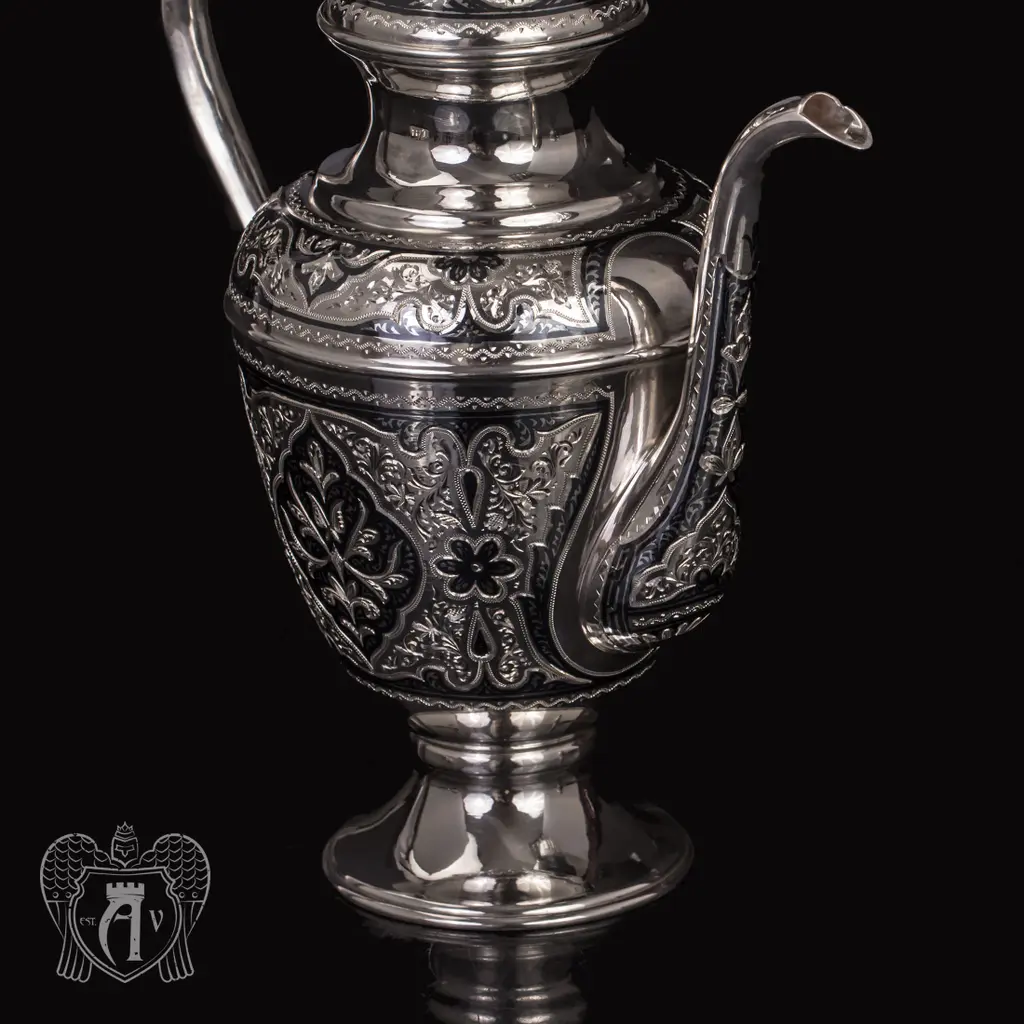 Кувшин для коньяка из серебра «Зевс» - фото 4