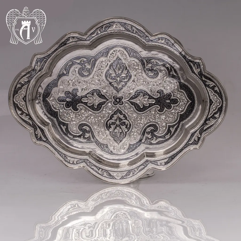Поднос серебряный «Зевс» - фото 3
