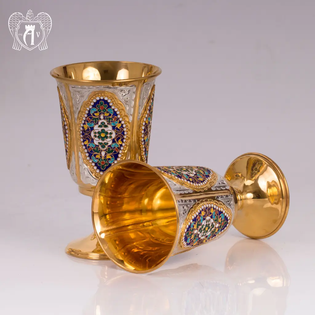 Винный сервиз «Бухарест» с горячей эмалью - фото 6