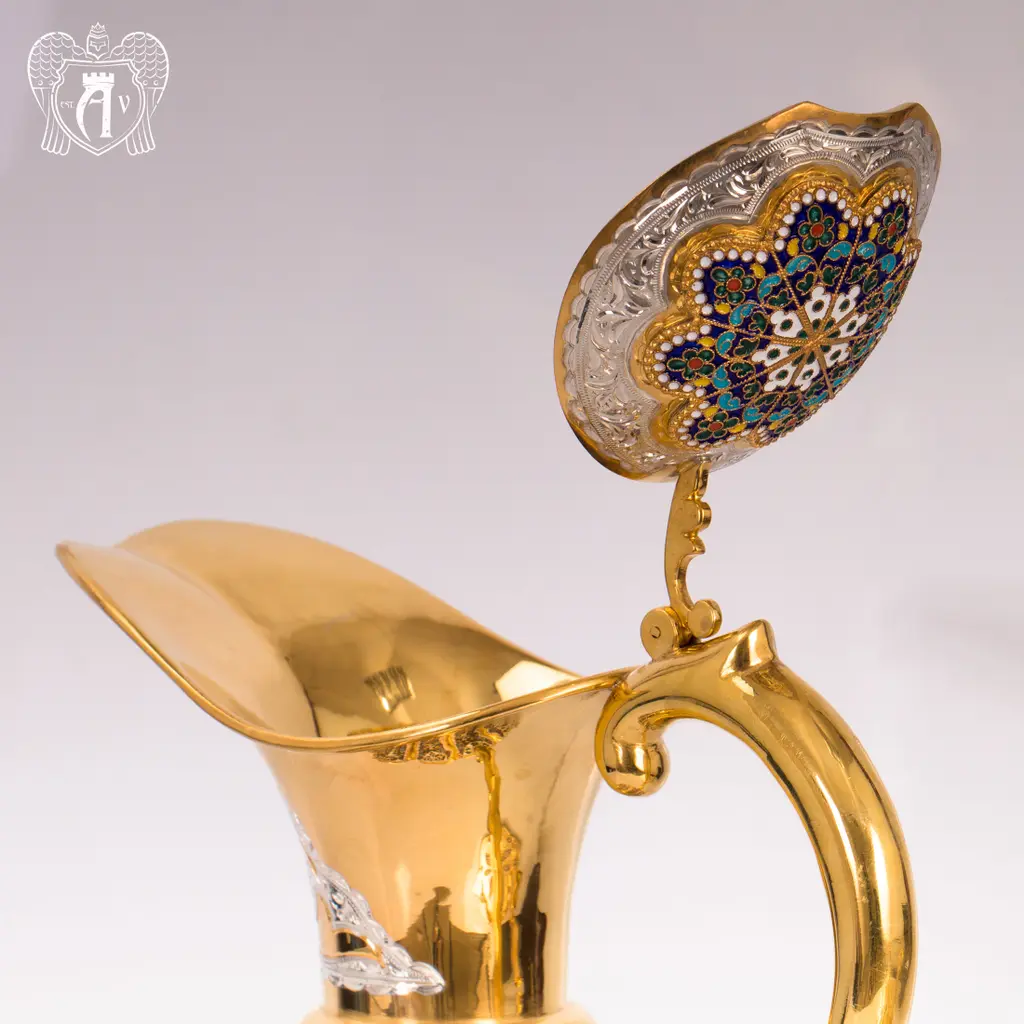 Кувшин из серебра для вина и воды «Бухарест» - фото 2