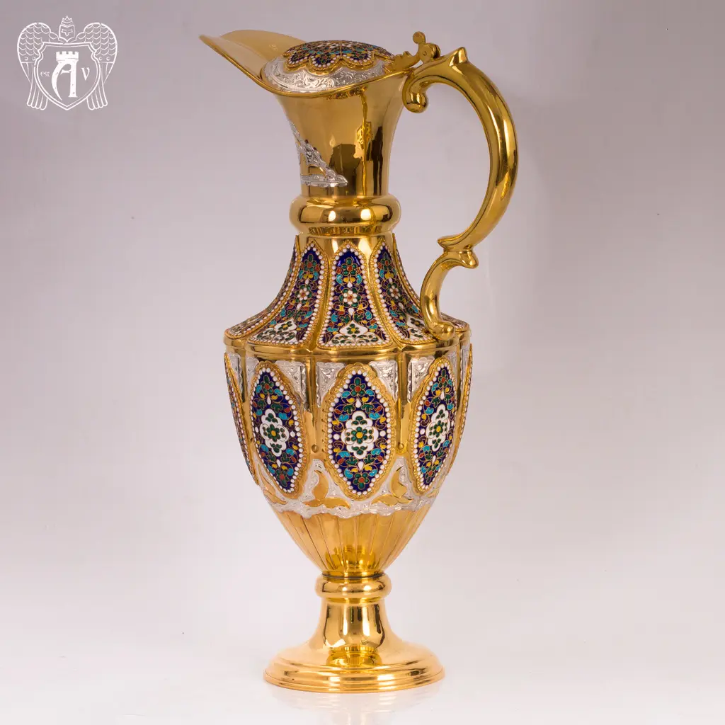 Кувшин из серебра для вина и воды «Бухарест» - фото 4