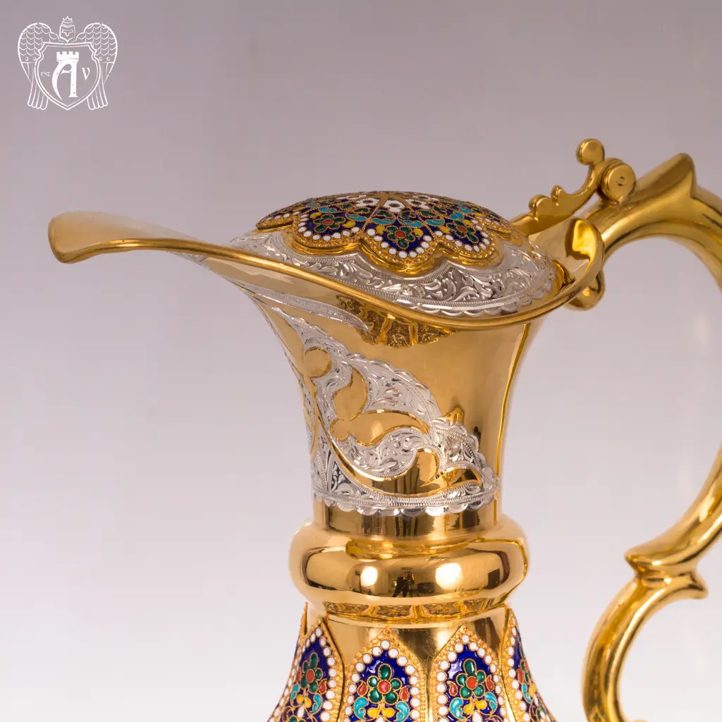 Кувшин из серебра для вина и воды «Бухарест» - фото 5