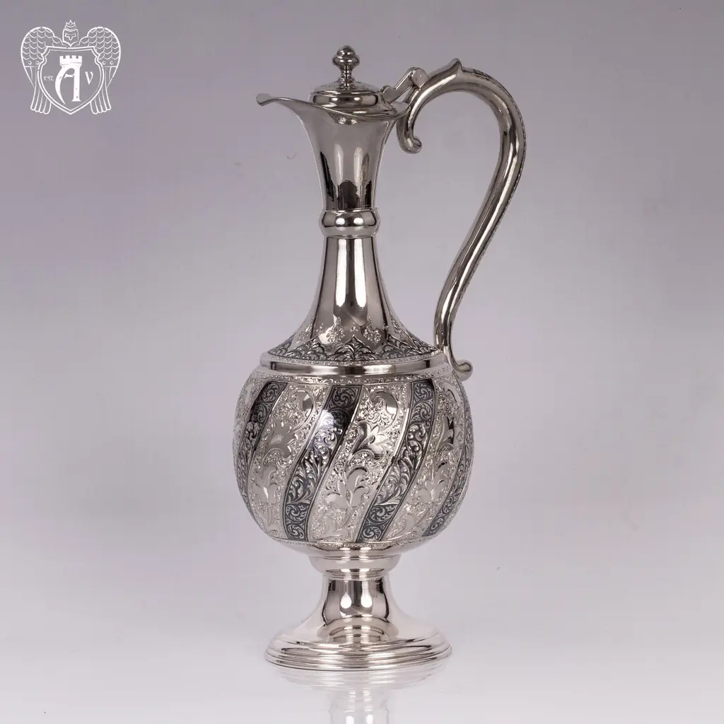 Винный кувшин из серебра «Александрия» - фото 5