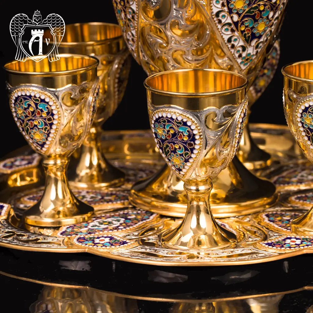 Винный сервиз из серебра  «Тюдор» - фото 3