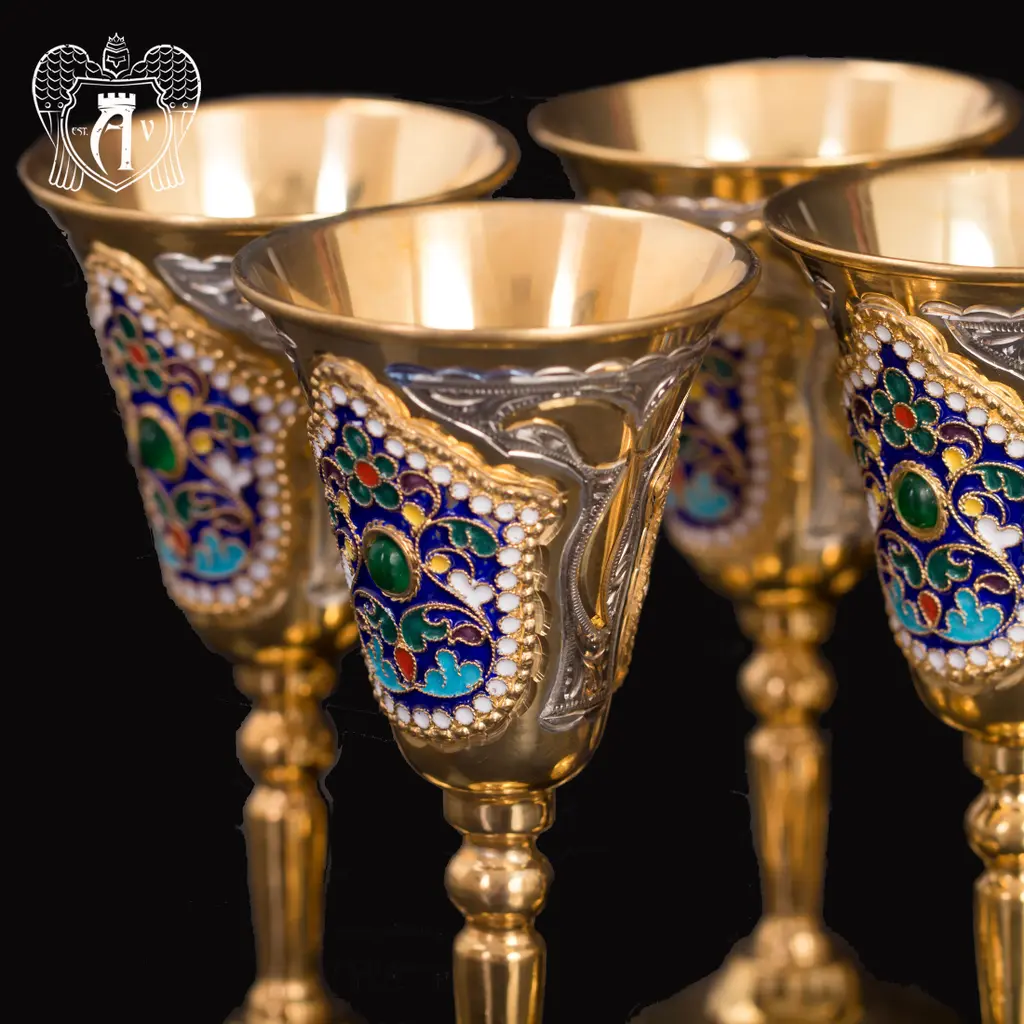 Набор рюмок из серебра « Серсея» - фото 3