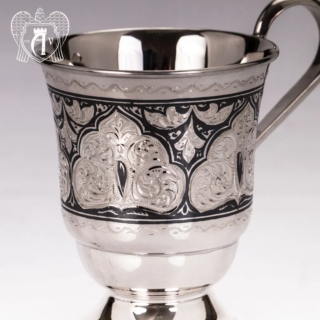 Кружка из серебра для напитков  «Соломон» - фото 4