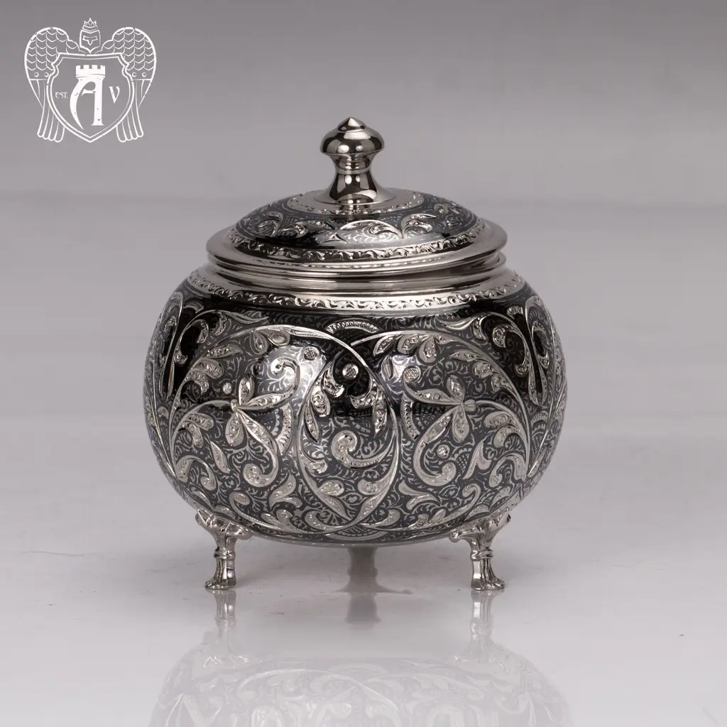 Сахарница из серебра «Клио» - фото 2