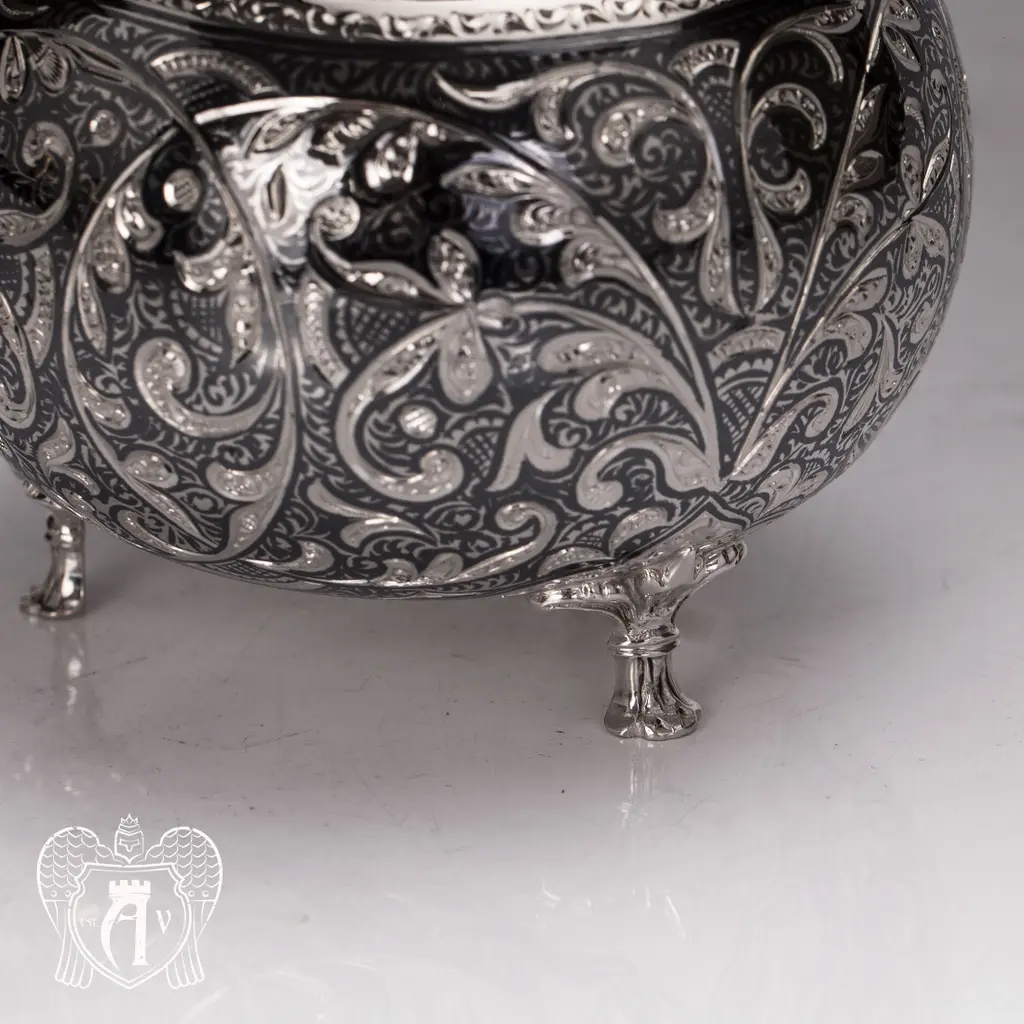 Сахарница из серебра «Клио» - фото 5