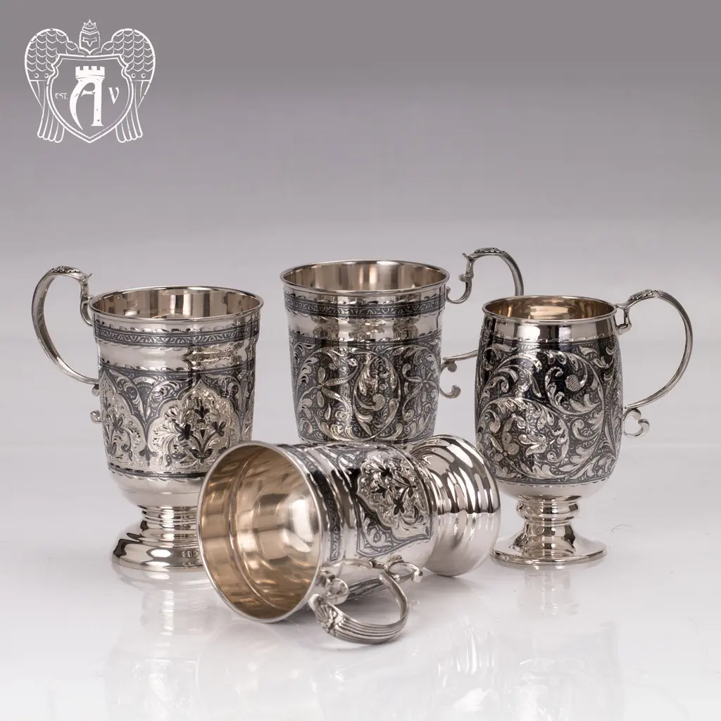 Кружка из серебра для напитков  «Розалия» - фото 3