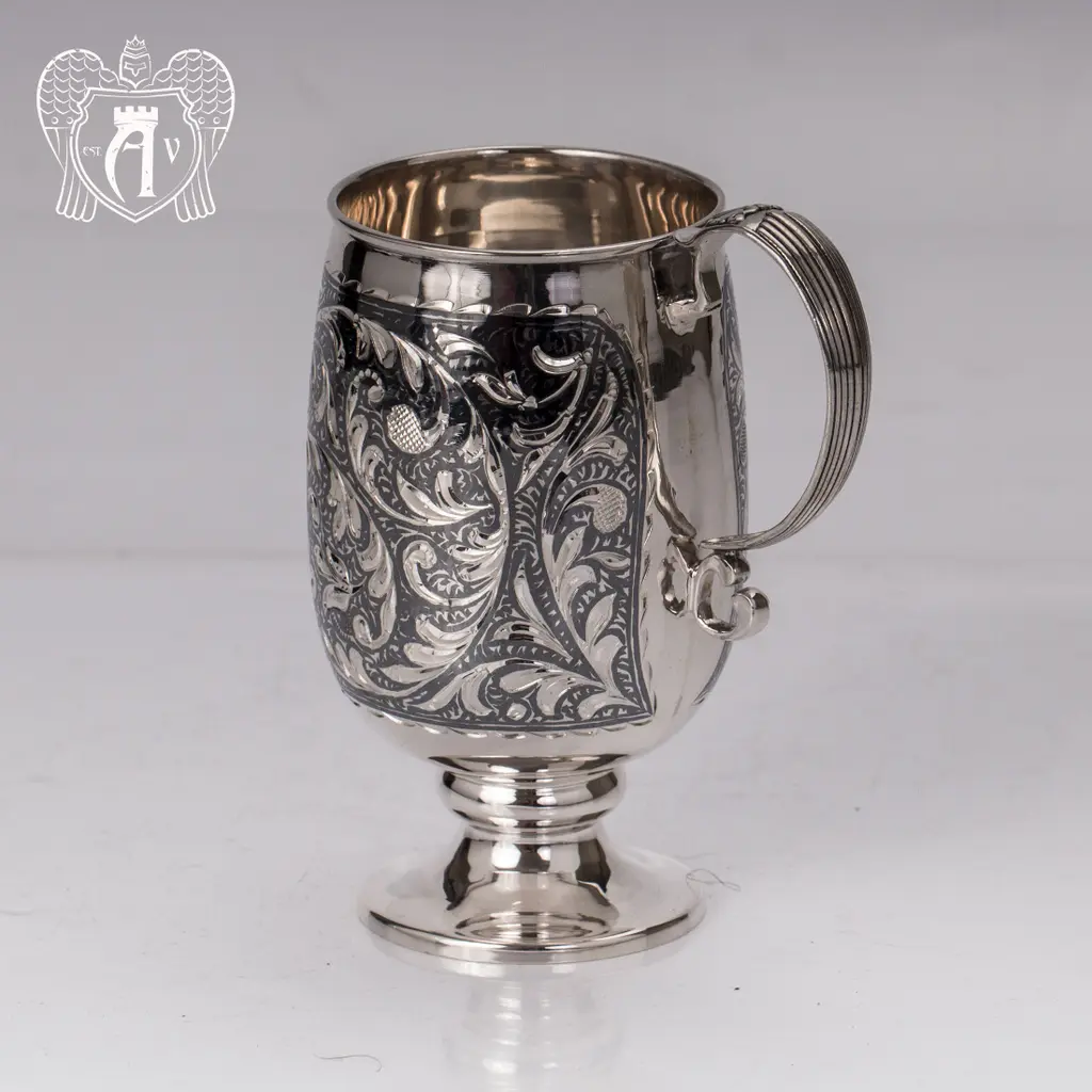 Кружка из серебра для напитков  «Розалия» - фото 2