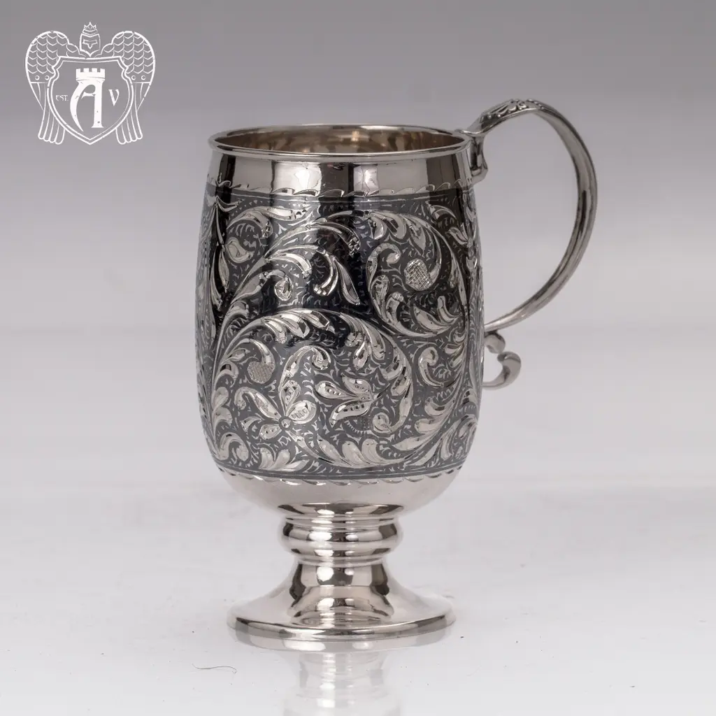 Кружка из серебра для напитков  «Розалия» - фото 4