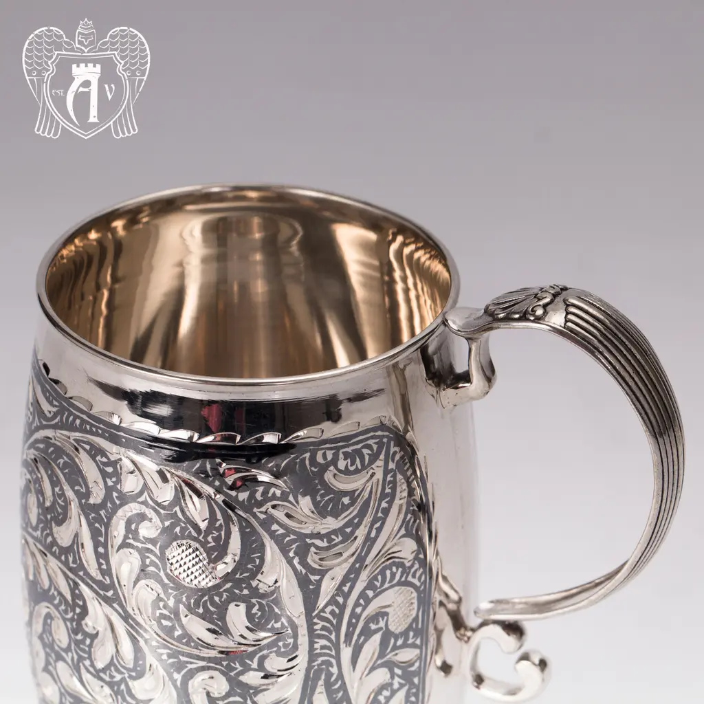 Кружка из серебра для напитков  «Розалия» - фото 5