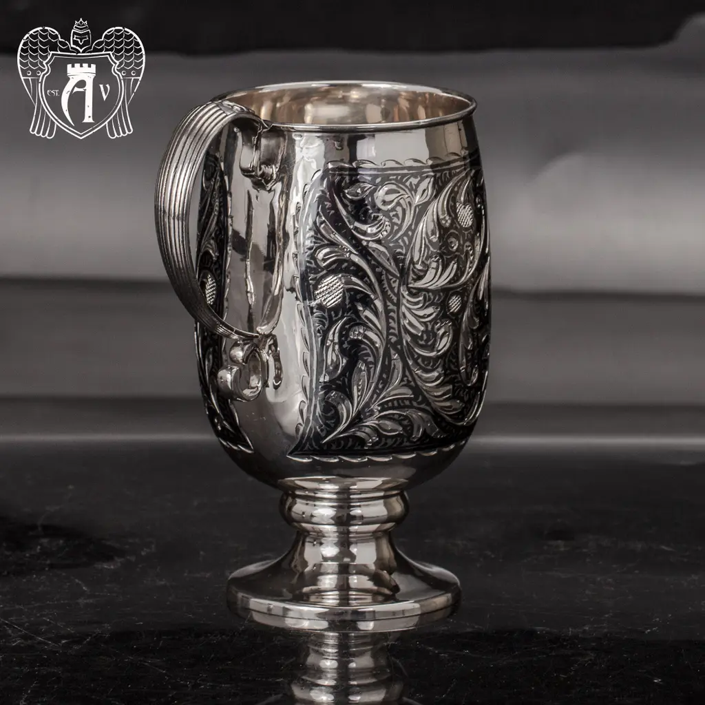 Кружка из серебра для напитков  «Розалия» - фото 6