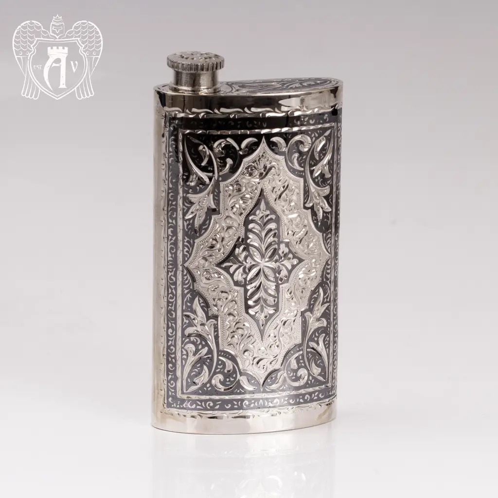 Серебряная фляжка  «Цезарь» - фото 3