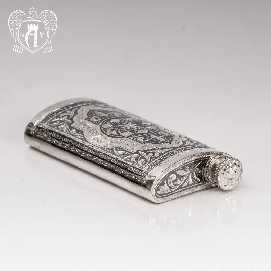 Серебряная фляжка  «Викинг» - фото 2