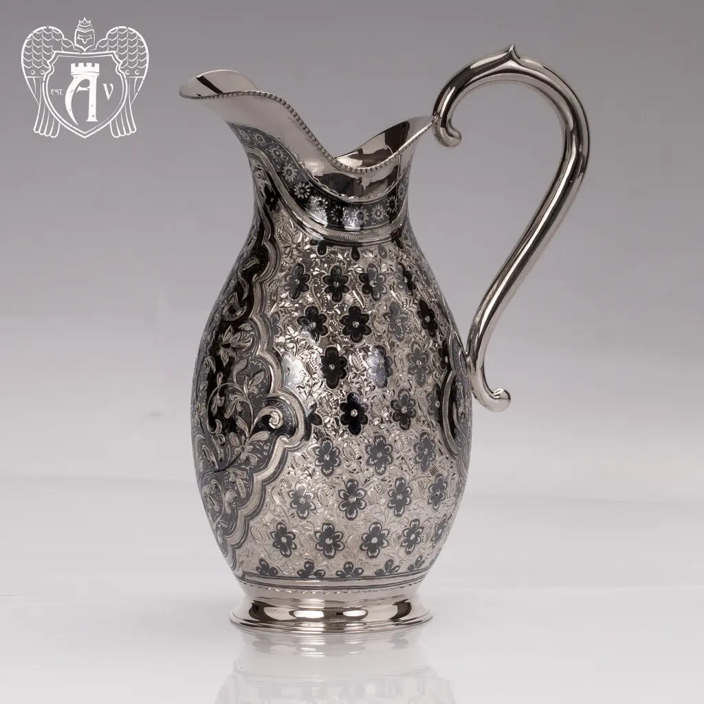 Кувшин серебряный  «Миднайт» без крышки - фото 4