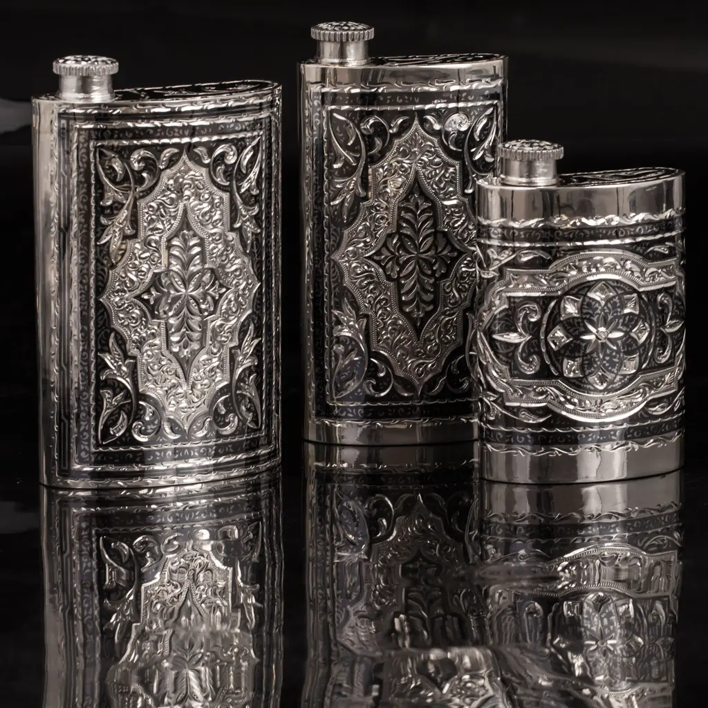 Серебряная фляжка «Гранд» - фото 4