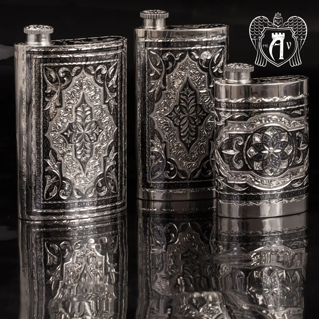 Серебряная фляжка «Неаполь» - фото 2