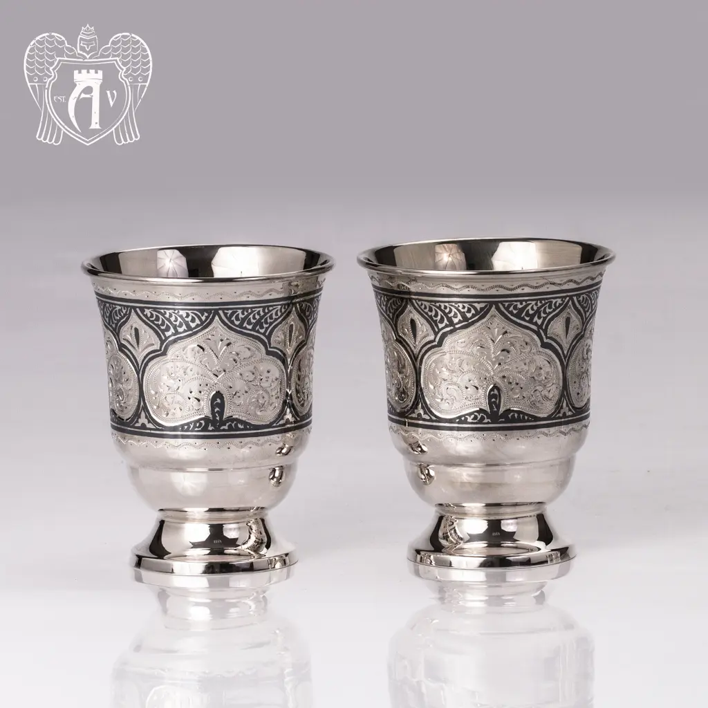 Набор серебряных стаканов «Соломон» - фото 4