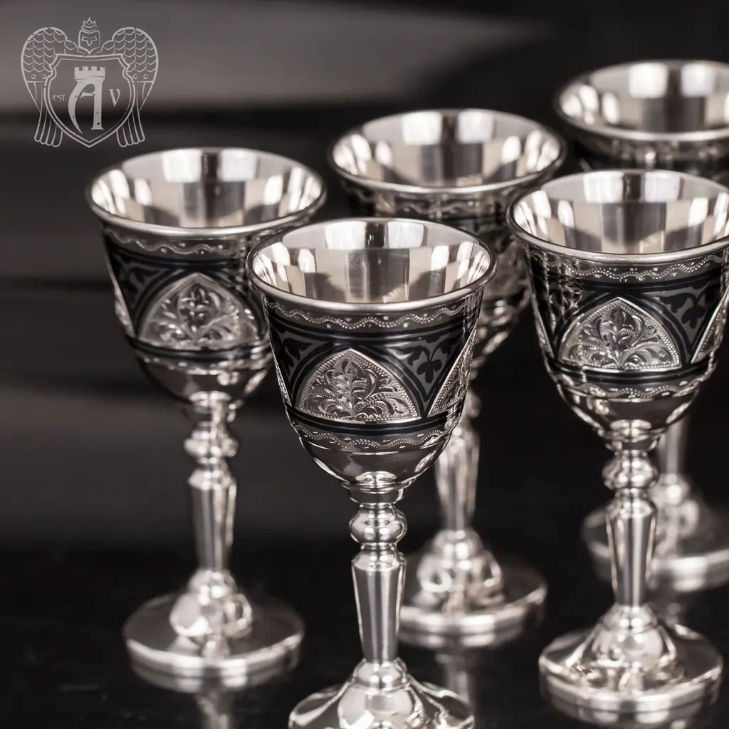 Набор рюмок из серебра  «Карнеги» - фото 2