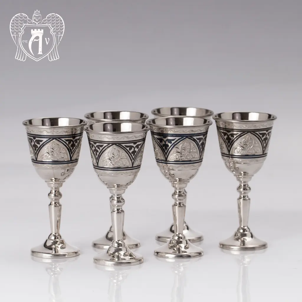 Набор рюмок из серебра  «Карнеги» - фото 3