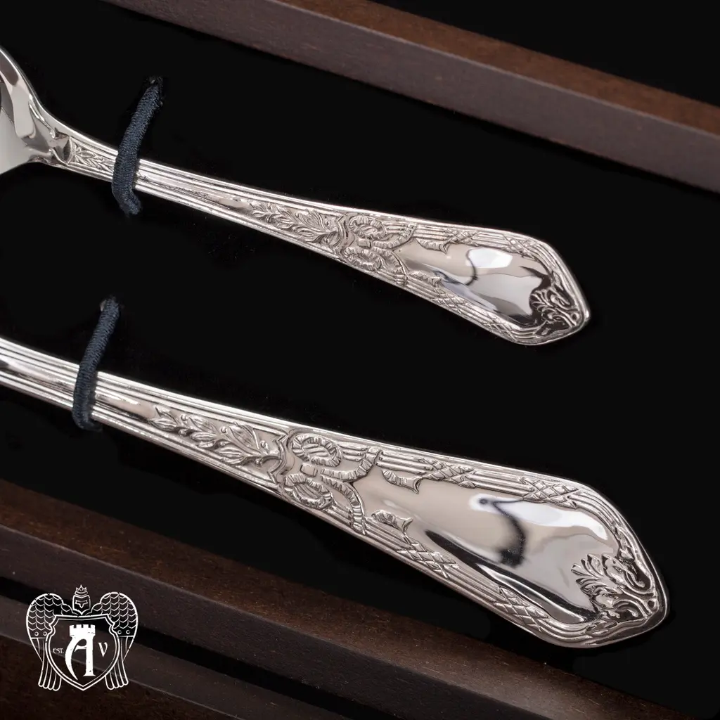 Столовые ложки из серебра 925 пробы «Герцогиня» 6 шт - фото 3