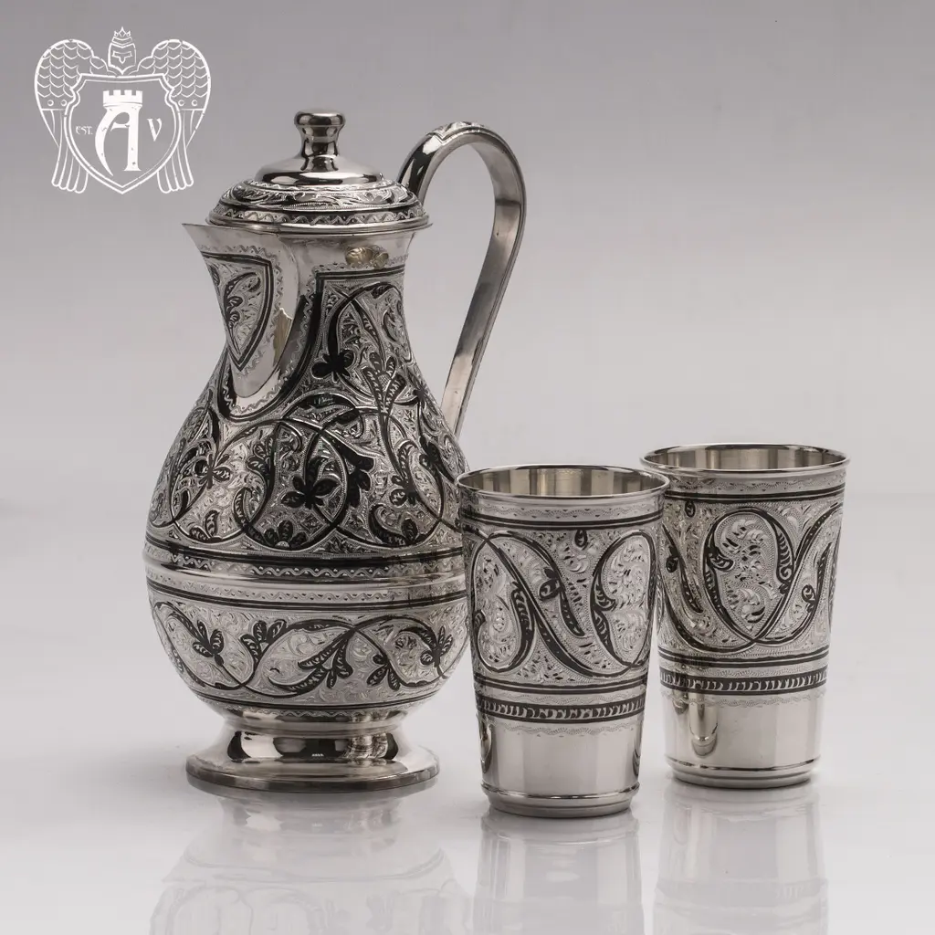 Серебряный сервиз «Кубачи» 925 проба - фото 4