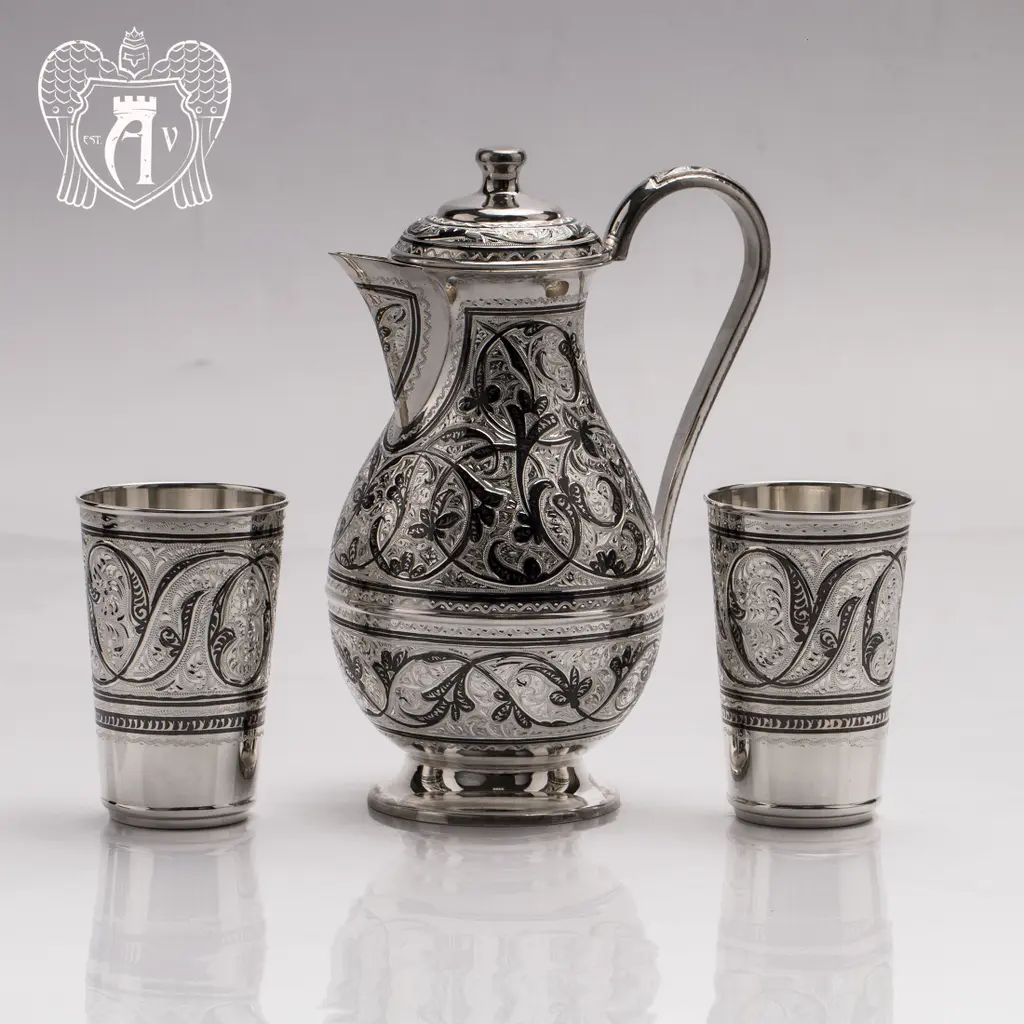 Серебряный сервиз «Кубачи» 925 проба - фото 2