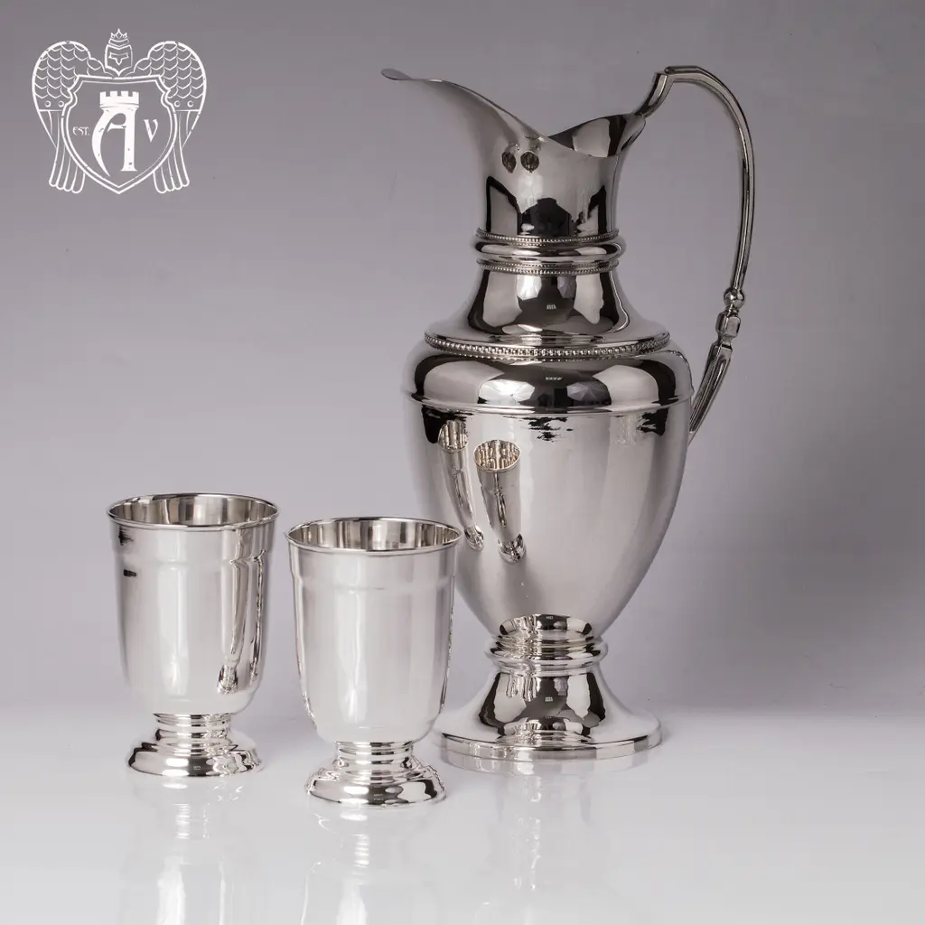 Сервиз для напитков из серебра 925 пробы «Аэлита» - фото 2