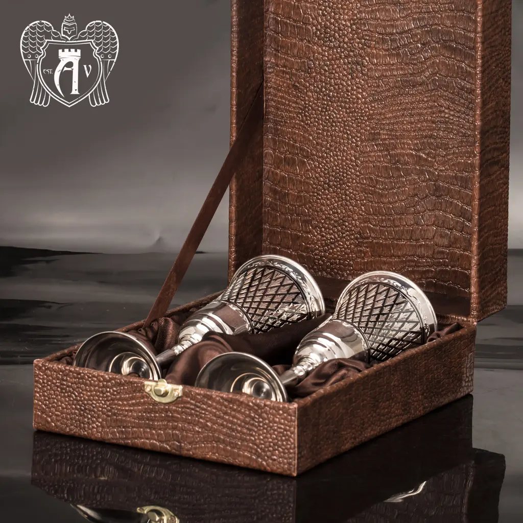 Бокалы из серебра «Княжеские» 2 шт - фото 5