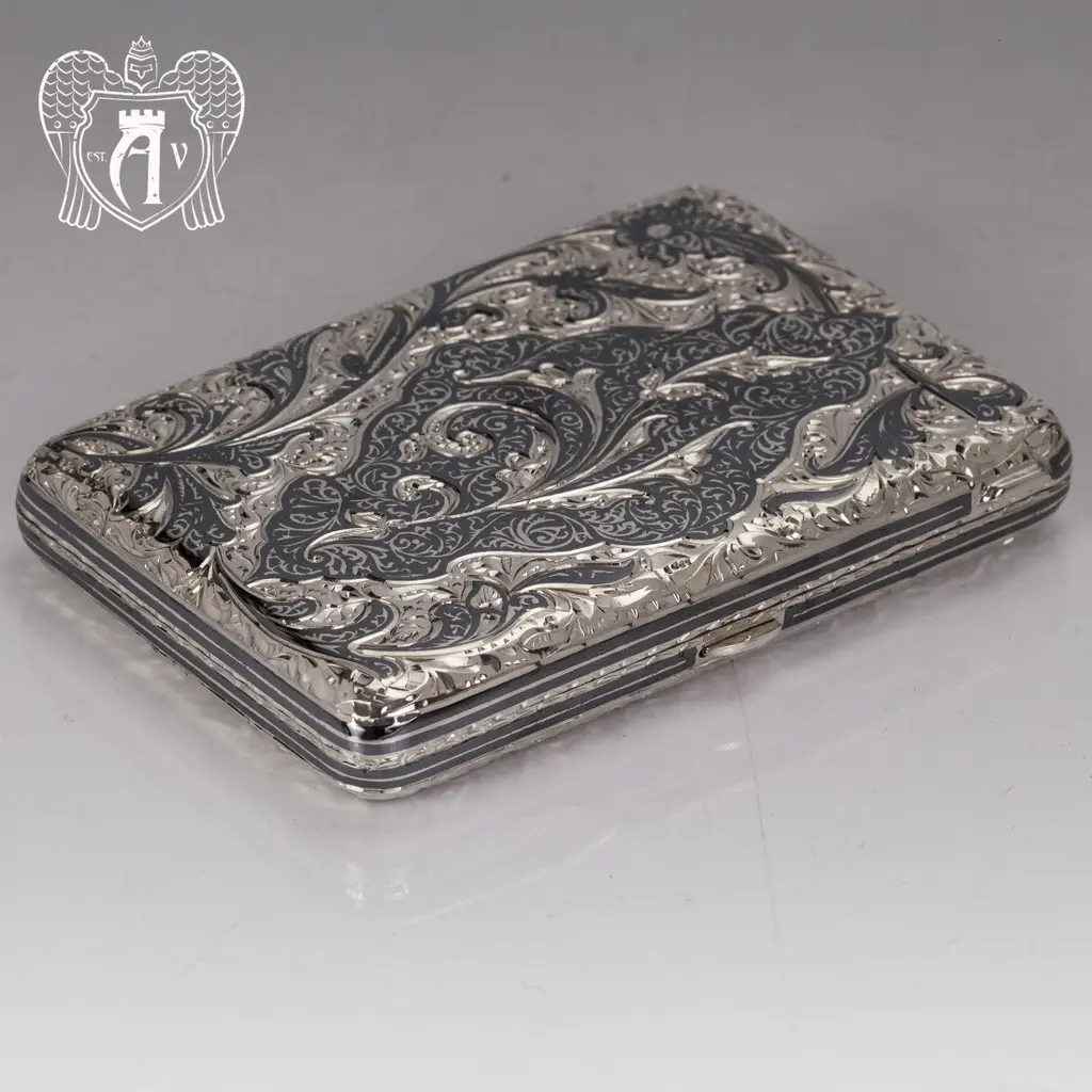 Портсигар из серебра «Клод» - фото 2