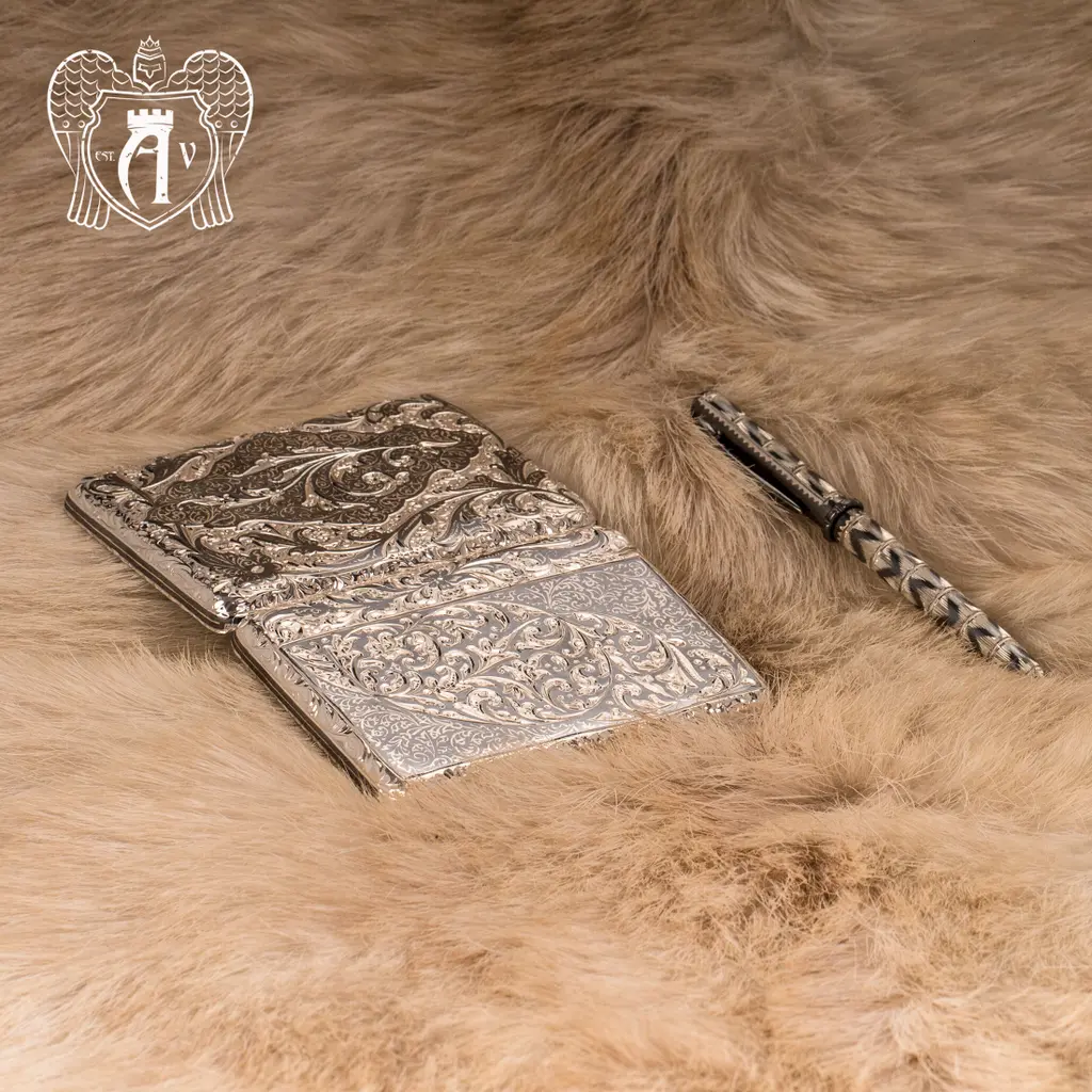 Портсигар из серебра «Клод» - фото 4