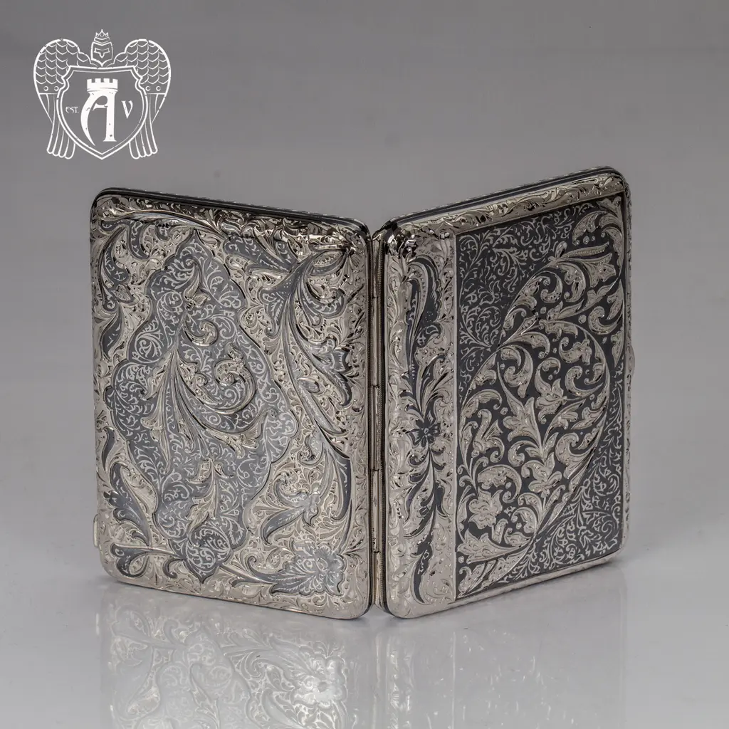 Портсигар из серебра «Клод» - фото 5