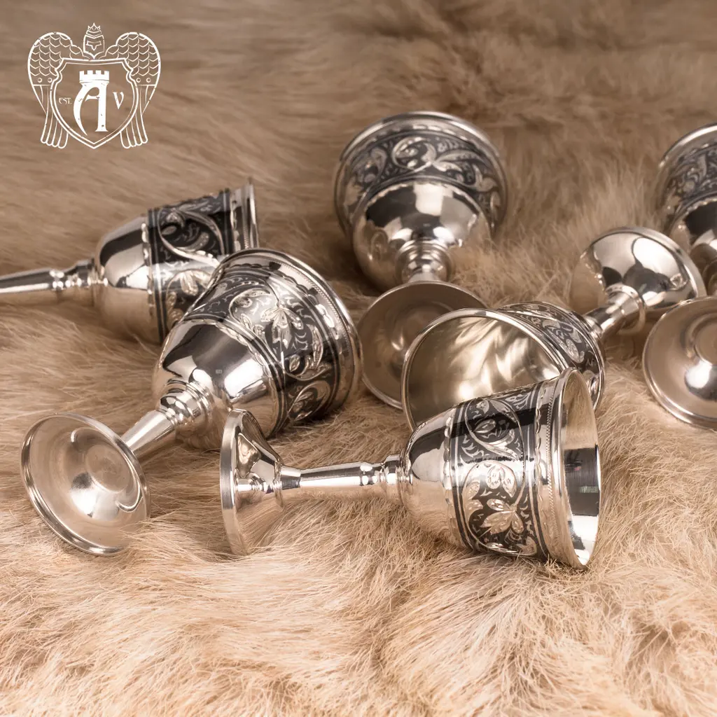 Набор рюмок из серебра  «Мистраль» - фото 5